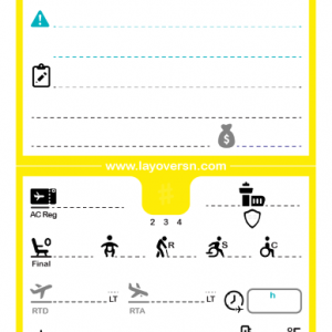 Cabin Crew Flight Notepad (Single-Side) - Spirit (Pre-Order)
