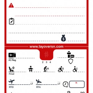 Cabin Crew Flight Notepad (Single-Side) - Turkish Airlines (Pre-Order)
