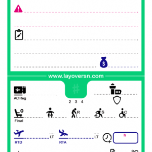 Cabin Crew Flight Notepad (Single-Side) - Transavia v2 (Pre-Order)