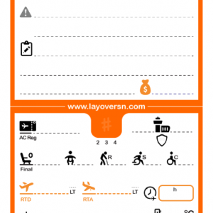 Cabin Crew Flight Notepad (Single-Side) - EasyJet (Pre-Order)