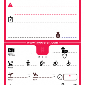 Cabin Crew Flight Notepad (Single-Side) - Volotea (Pre-Order)