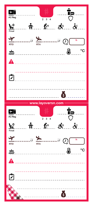 Cabin Crew Flight Notepad (Single-Side) - Volotea (Pre-Order)