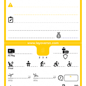 Cabin Crew Flight Notepad (Single-Side) - Vueling (Pre-Order)
