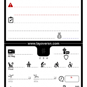 Cabin Crew Flight Notepad (Single-Side) - Generic (Pre-Order)